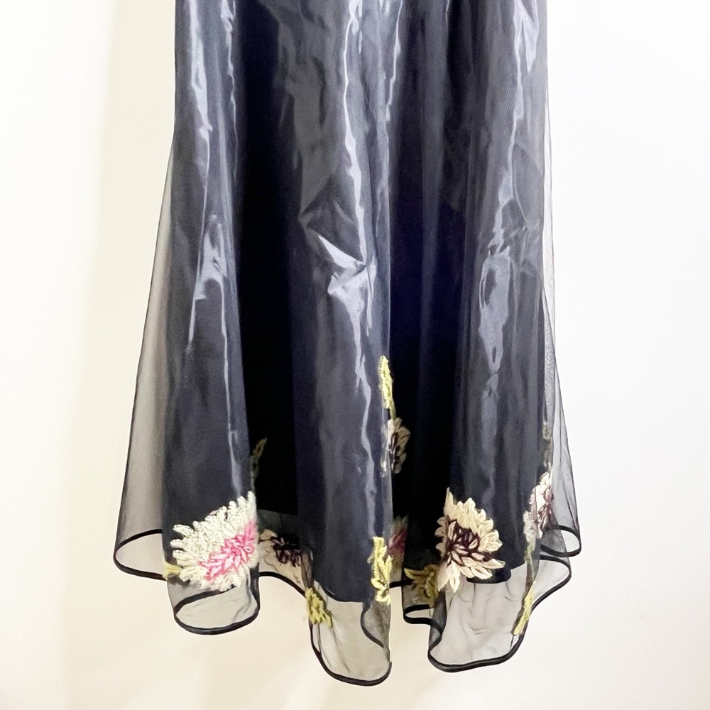 Betsey Johnson Dress vintage Y2K black applique tulle dress - Picture 8 of 16